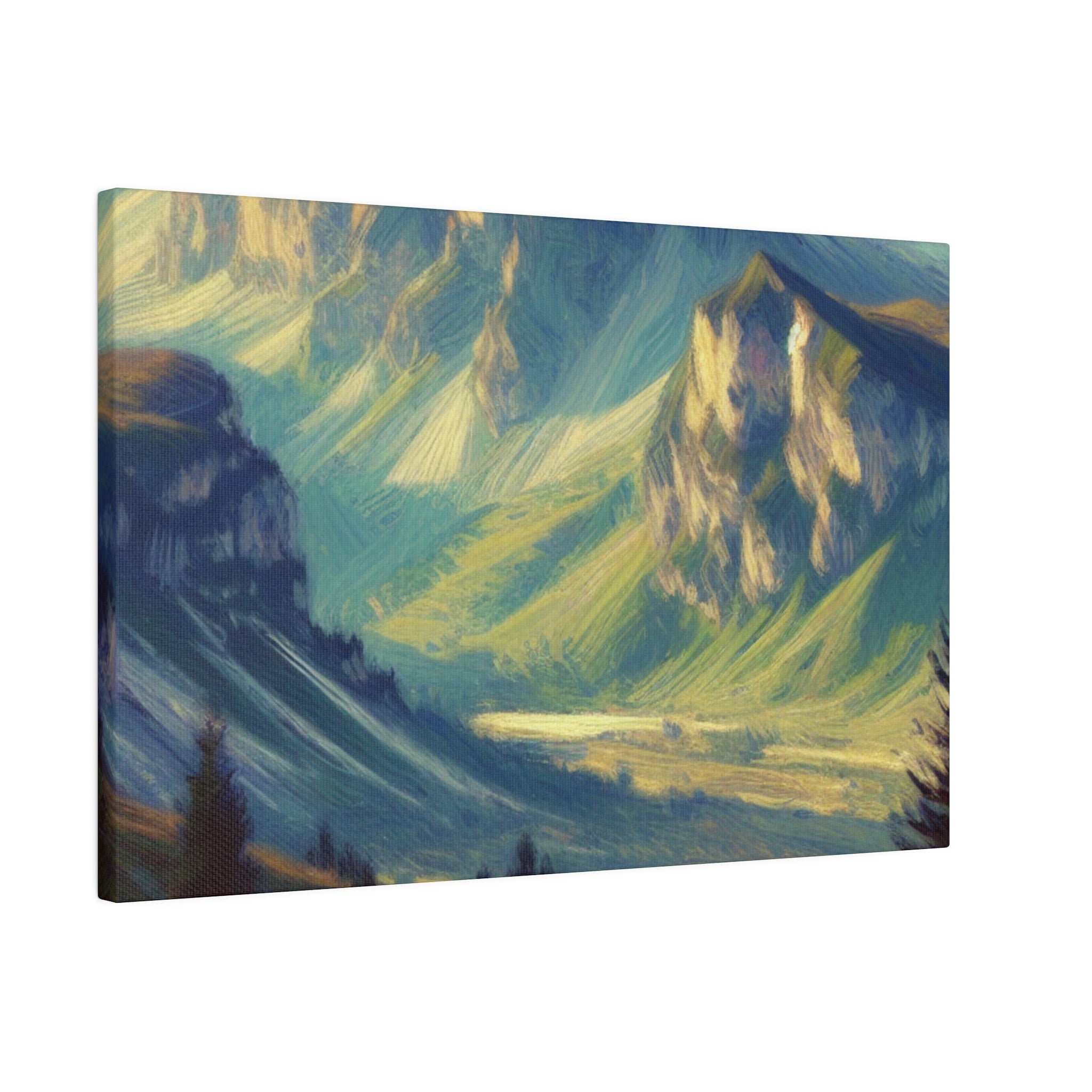 Majestic Nature Mountain Landscape Painting Canvas