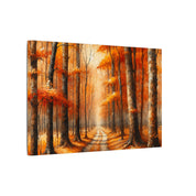 Autumn Forest Path Canvas