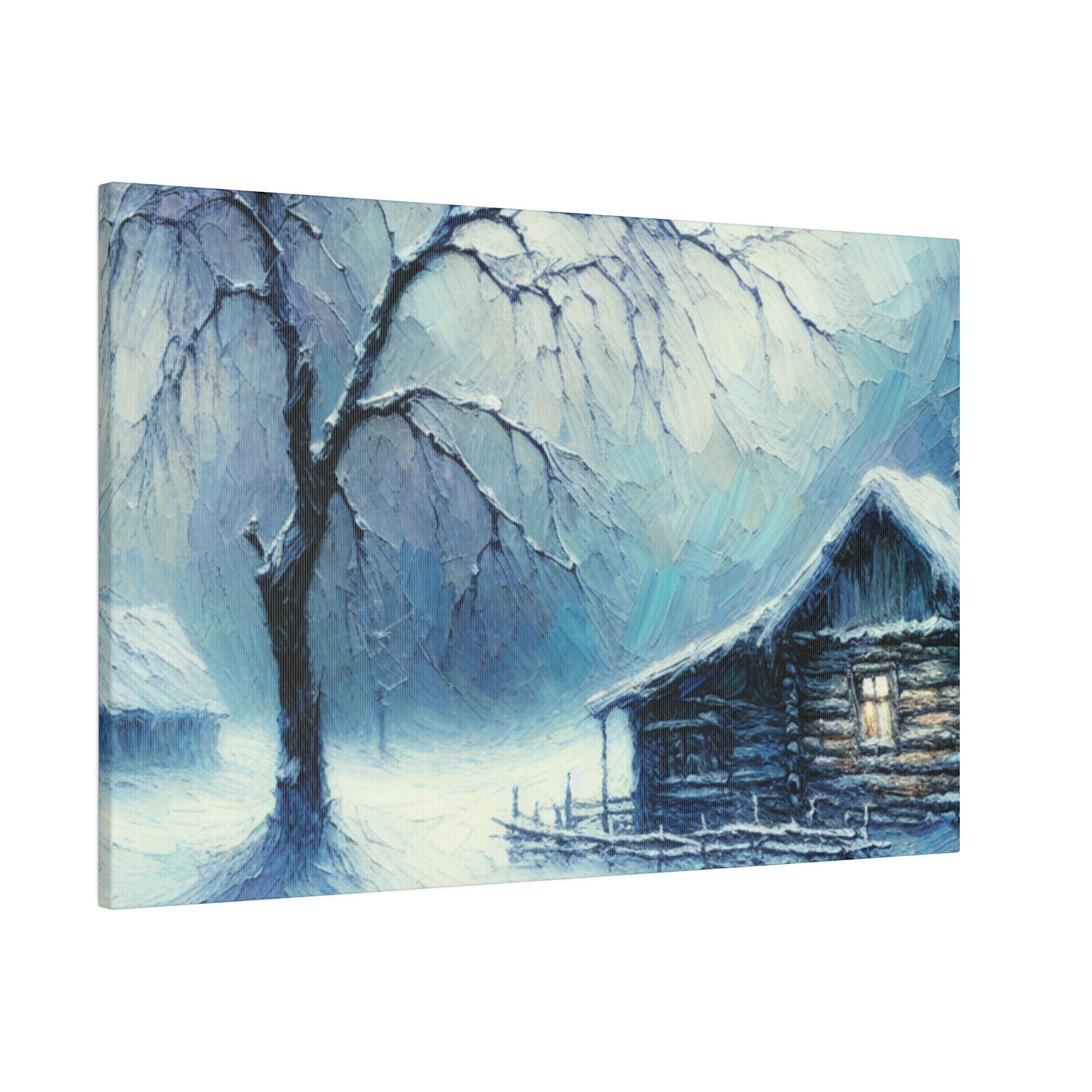 Snow Mystery of Yesteryears Winter Painting Canvas