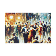 Bar Painting | 1920s Speakeasy Scene | Home Bar Decor Canvas