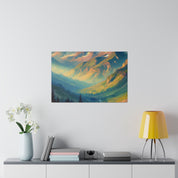 Ode to Mountain Majesty Mountain Landscape Painting Canvas