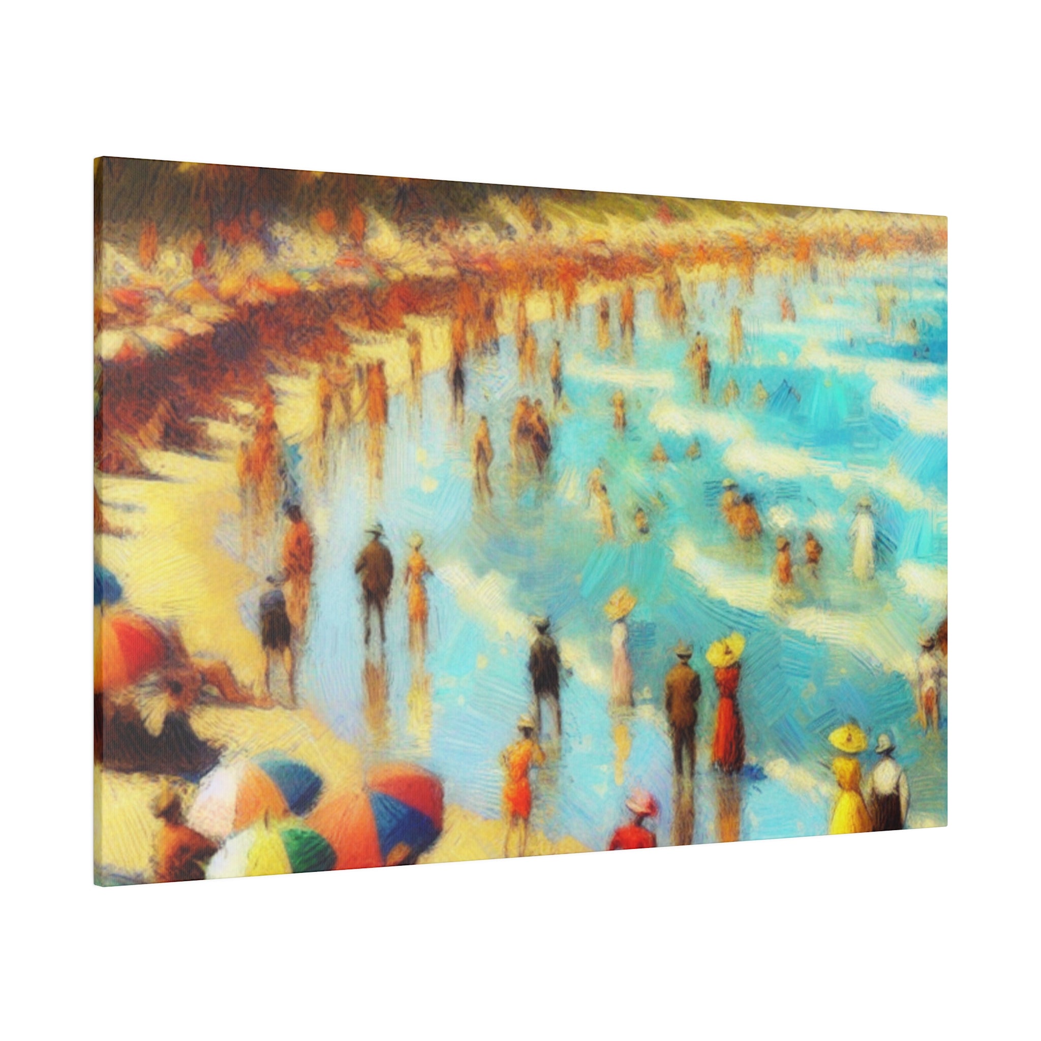 Oceanic Reverie Impressionist Beach Painting Canvas