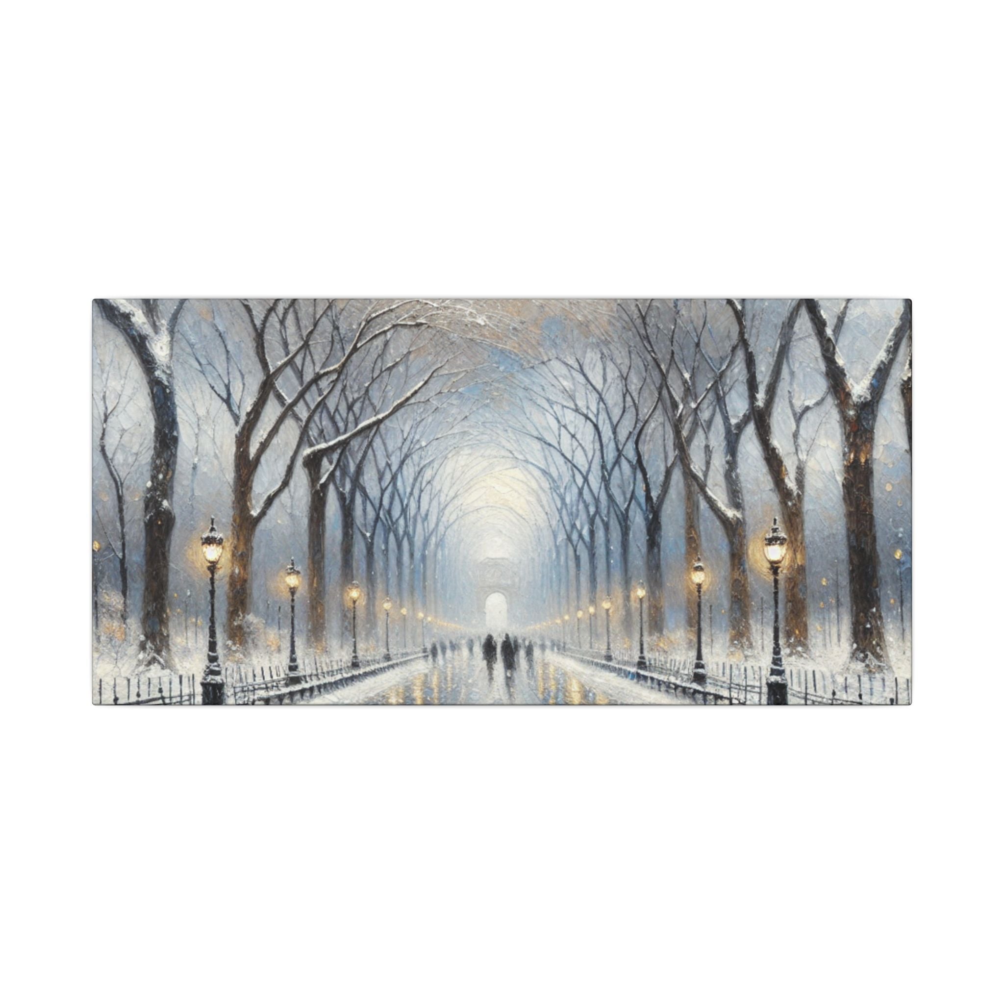 Central Park Winter Mall Canvas