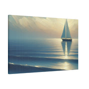 Serenity Voyage Sailboat Painting Canvas