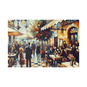 European Serenity Scenes Cafe Artwork Canvas