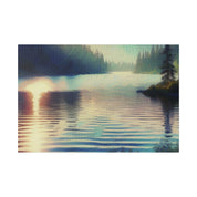 Serene Lake Whispers Lake Painting Canvas