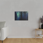 Firefly Glow Night Forest Painting Canvas