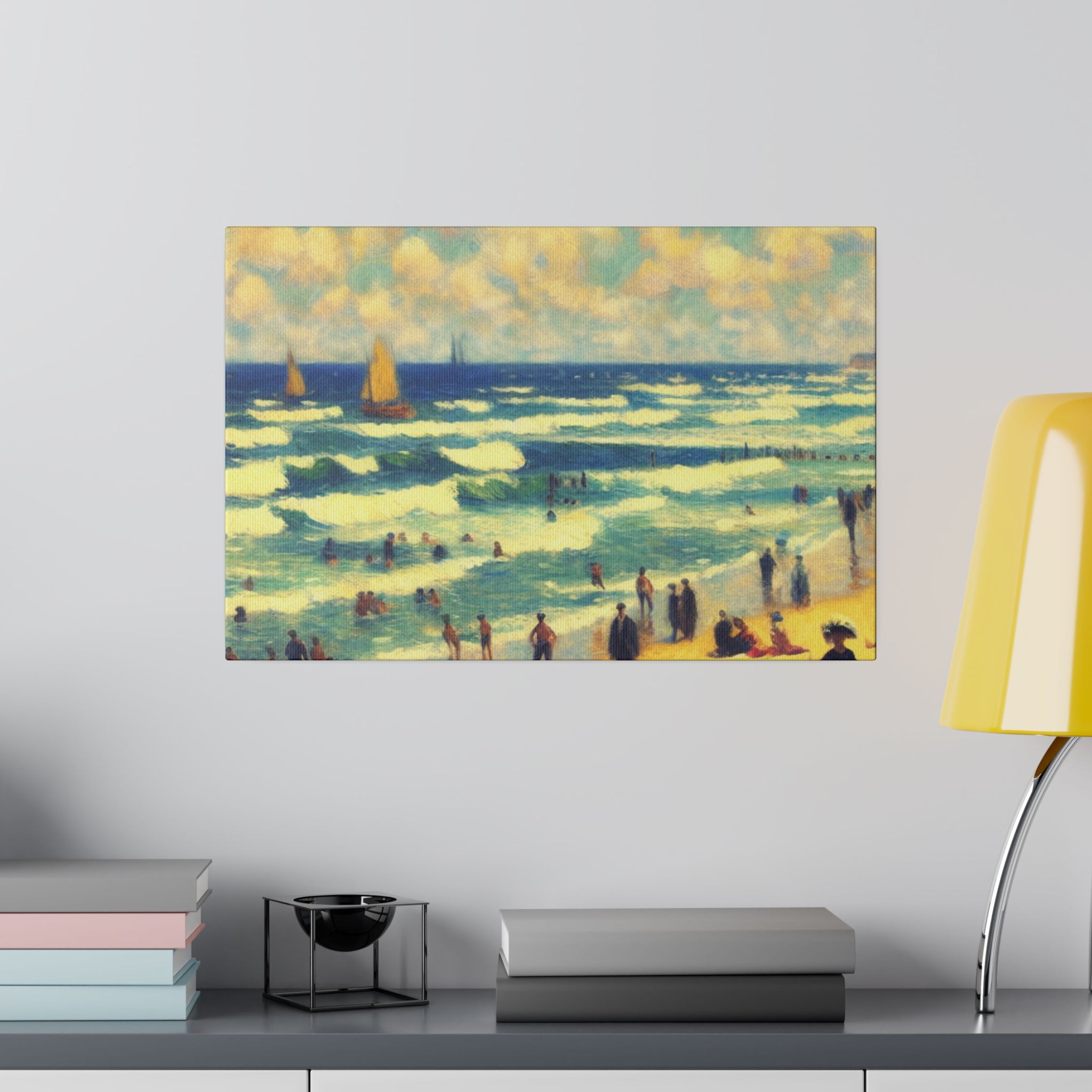 Seabreeze Reminiscence Beach Painting Canvas