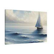 Seascape Serenity Sailboat Painting Canvas