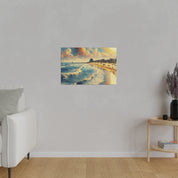 Seaside Strokes Vintage Beach Dreamscape Beach Painting Canvas