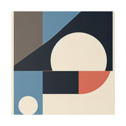 Mid Century Geometric Abstract Wall Art Canvas