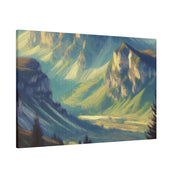 Majestic Nature Mountain Landscape Painting Canvas