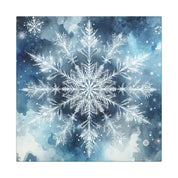 Blue Snowflake Canvas