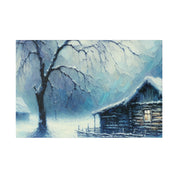 Snow Mystery of Yesteryears Winter Painting Canvas