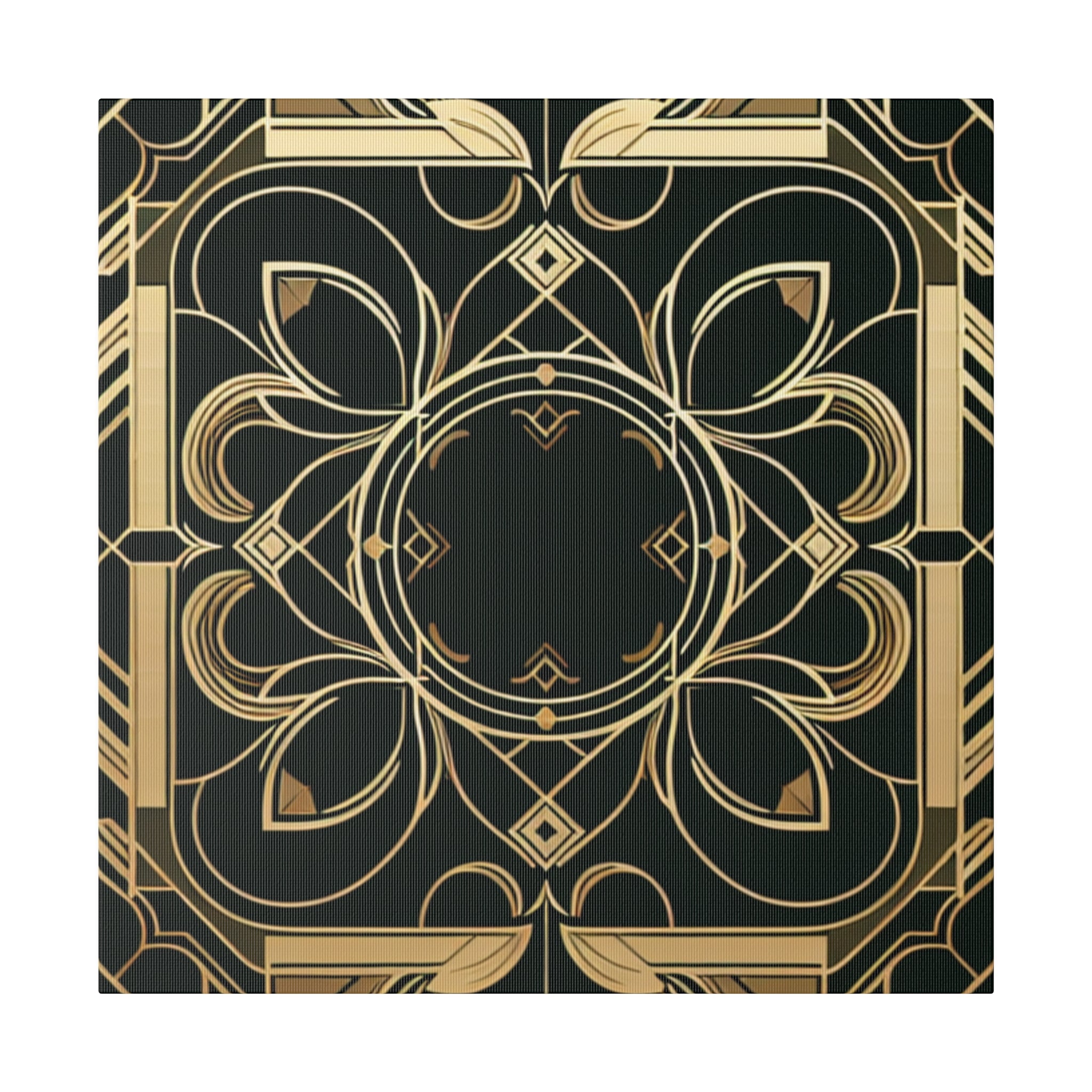 Deco Dazzle Elegance Pattern Art Deco Wall Art Canvas