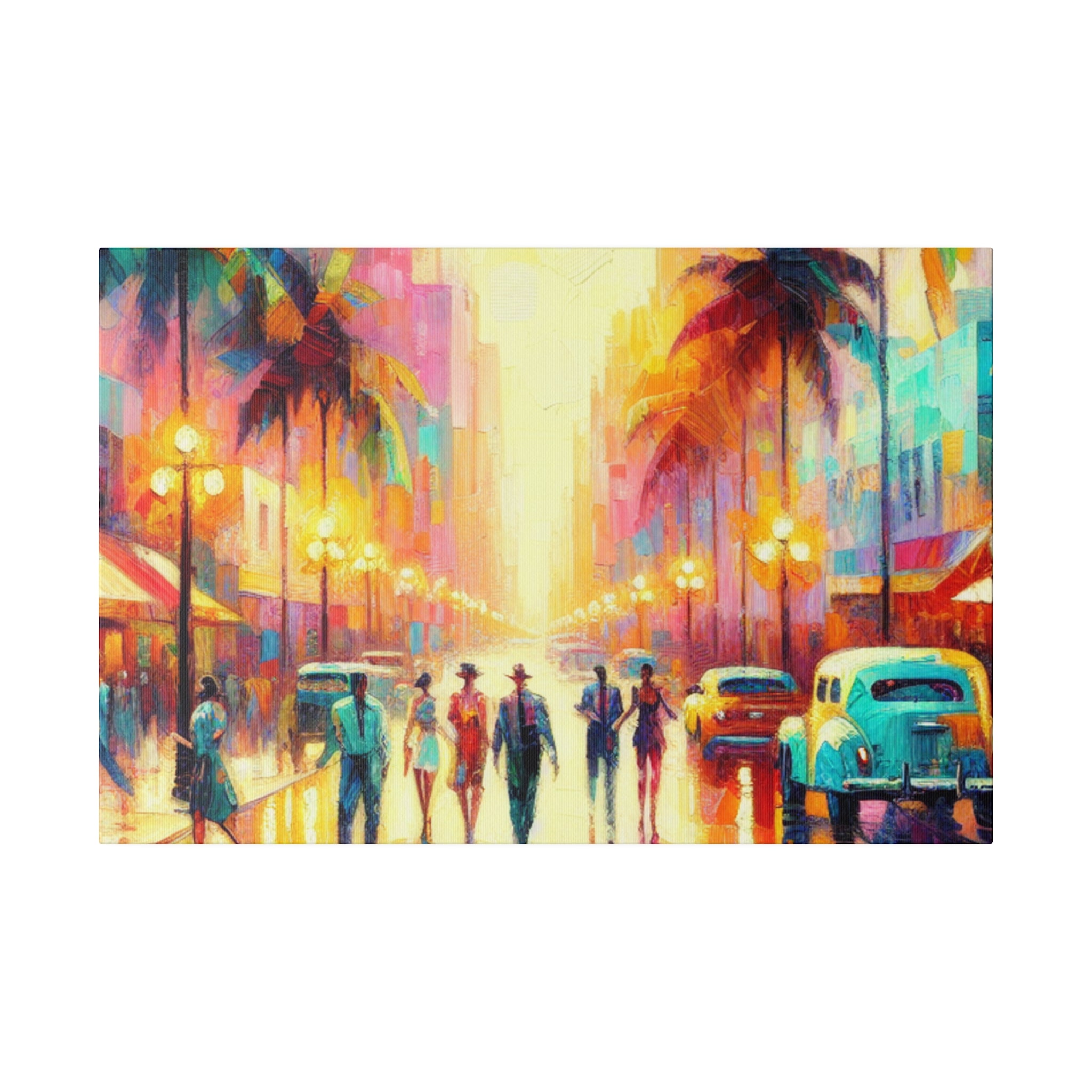 Vivid Miami Mosaic Miami Street Painting Canvas