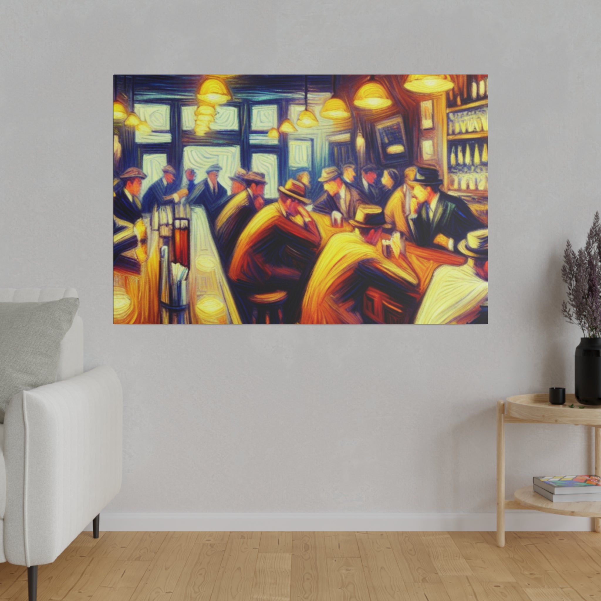 1950s 6pm Weekday Retro Bar Art Canvas