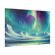 Aurora Winter Dream Northern Lights Painting Canvas