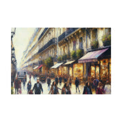 Parisian Brushstroke Symphony French Street Painting Canvas