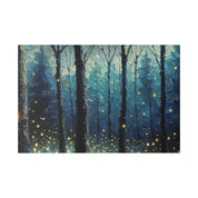 Luminary Glade Firefly Forest Painting Canvas