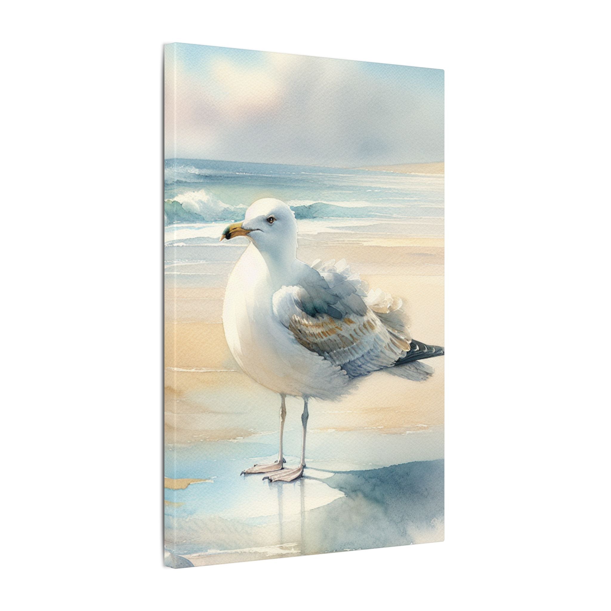 Seagull by the Shore Canvas