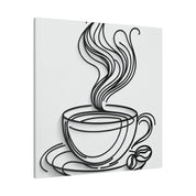 Simplicity Brewed Minimalist Coffee Art Canvas