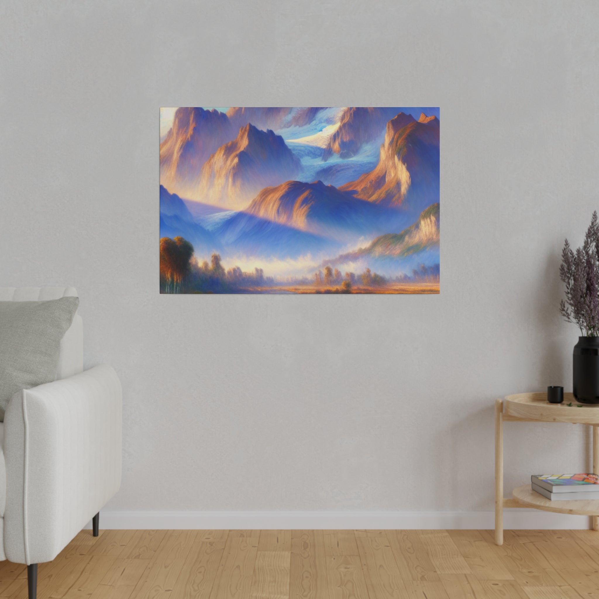 Enigmatic Mist Mountain Landscape Painting Canvas