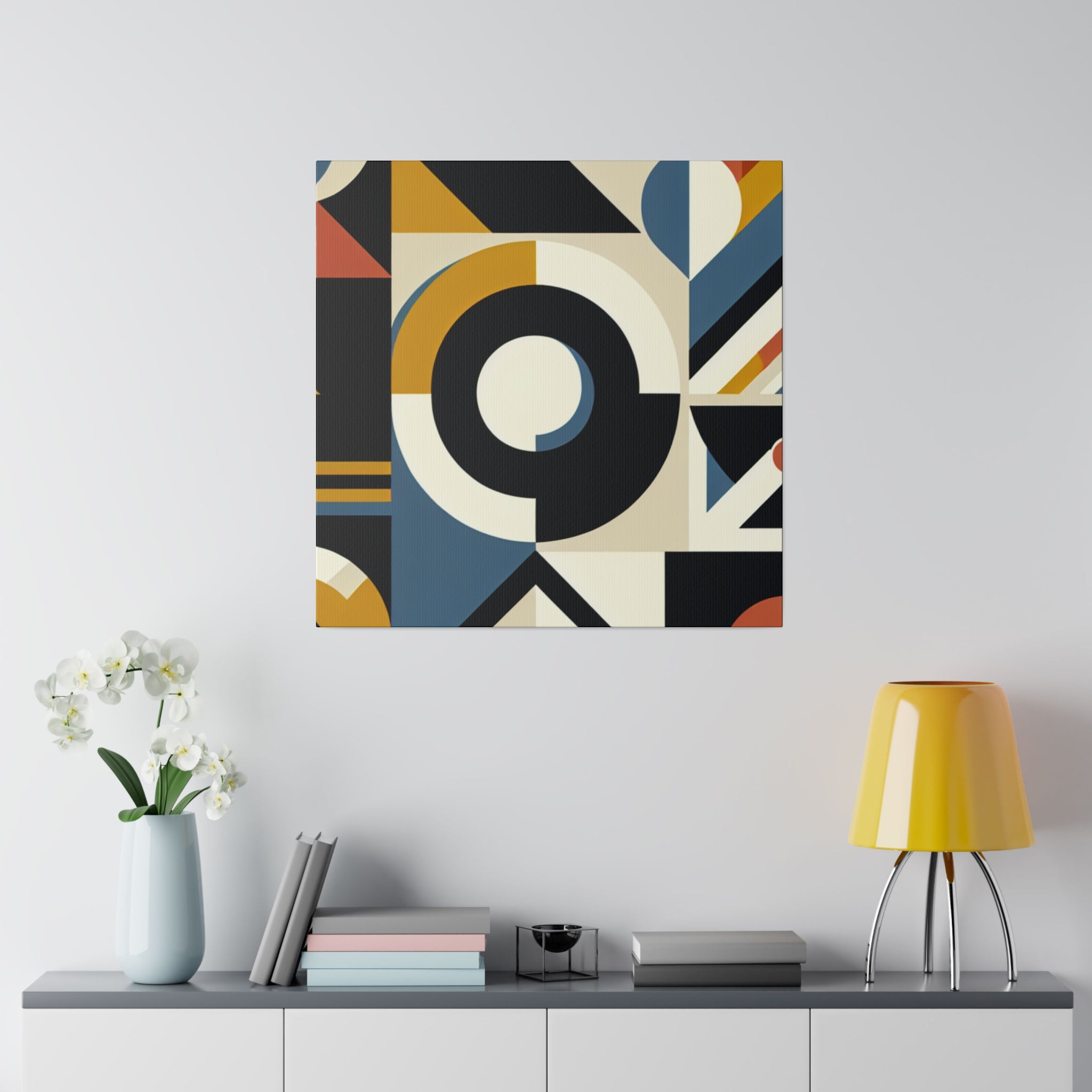 Vibrant Geometry Juncture Geometric Painting Canvas