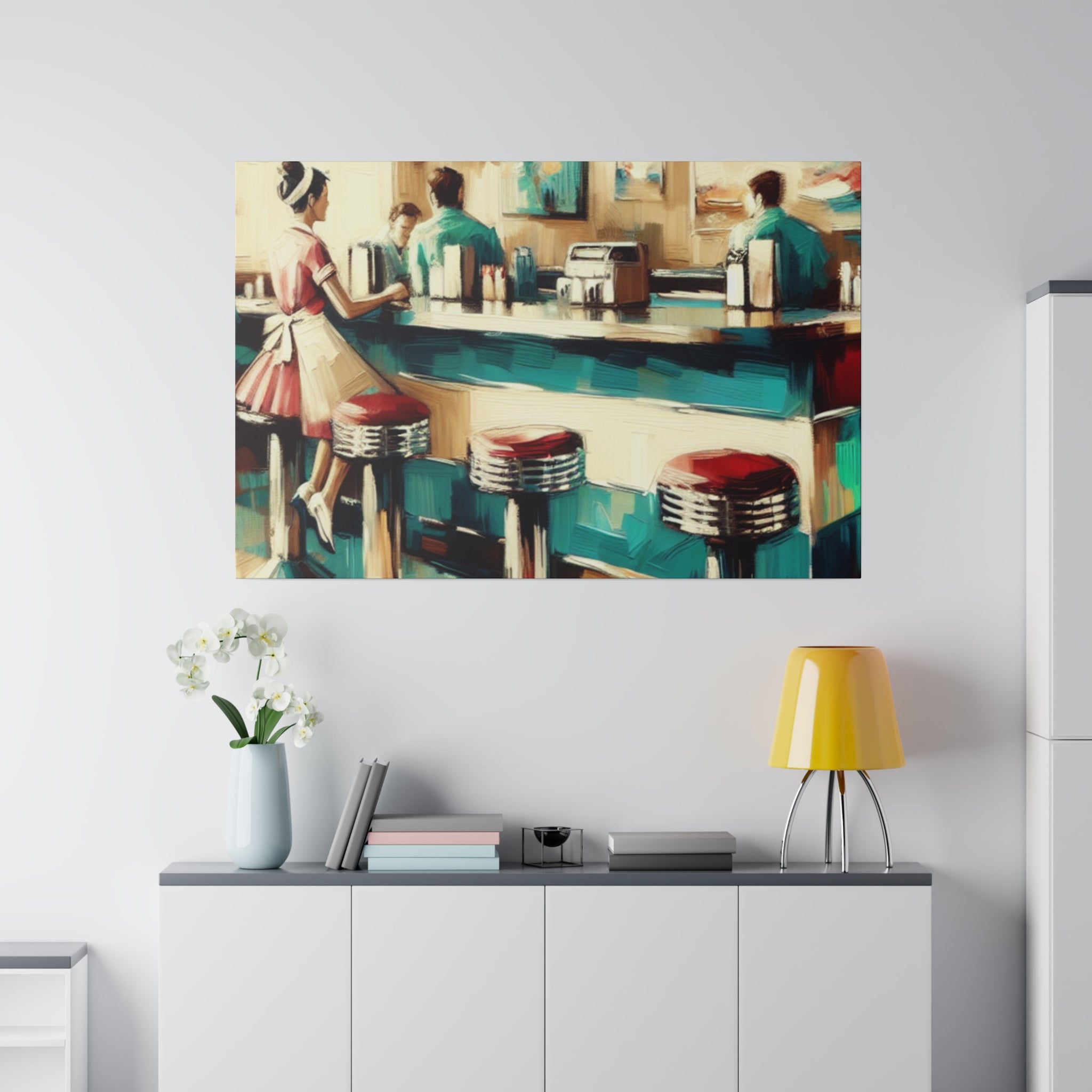 Homely Diner Reverie Diner Painting Canvas