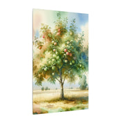 Solitary Apple Tree Pastoral Canvas
