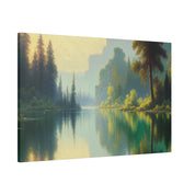 Serene Lake Melody Lake Painting Canvas