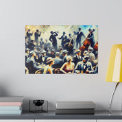 Prohibition Pour Jazz Lounge Retro Speakeasy Bar Art Canvas