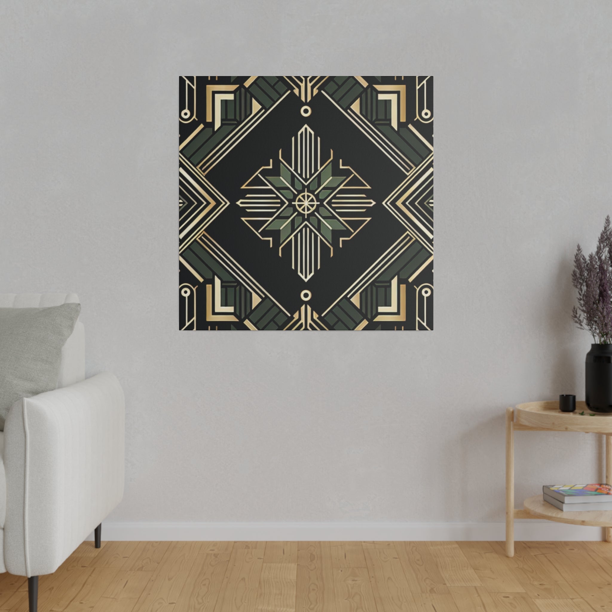 Deco Luxe Delight Art Deco Wall Art Canvas