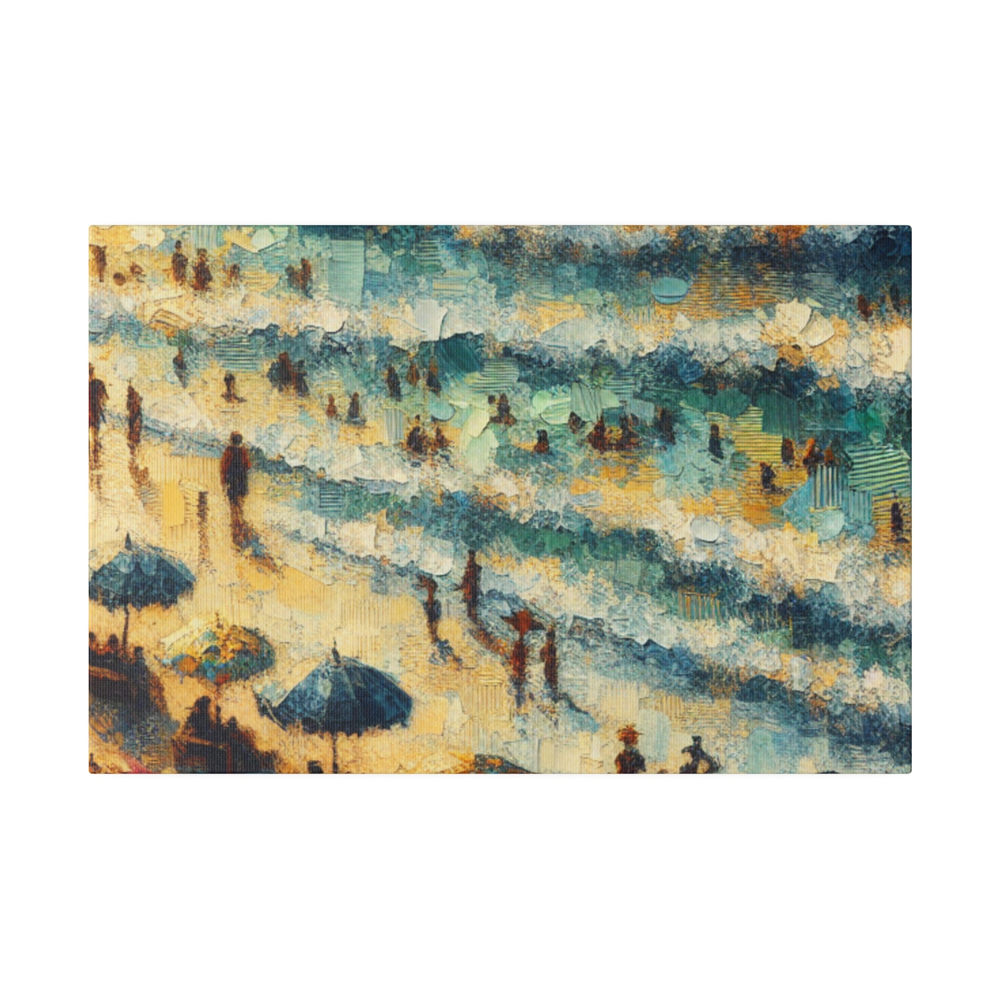 Sapphire Shores Beach Painting Canvas