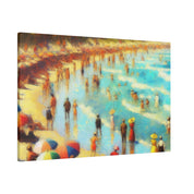 Oceanic Reverie Impressionist Beach Painting Canvas