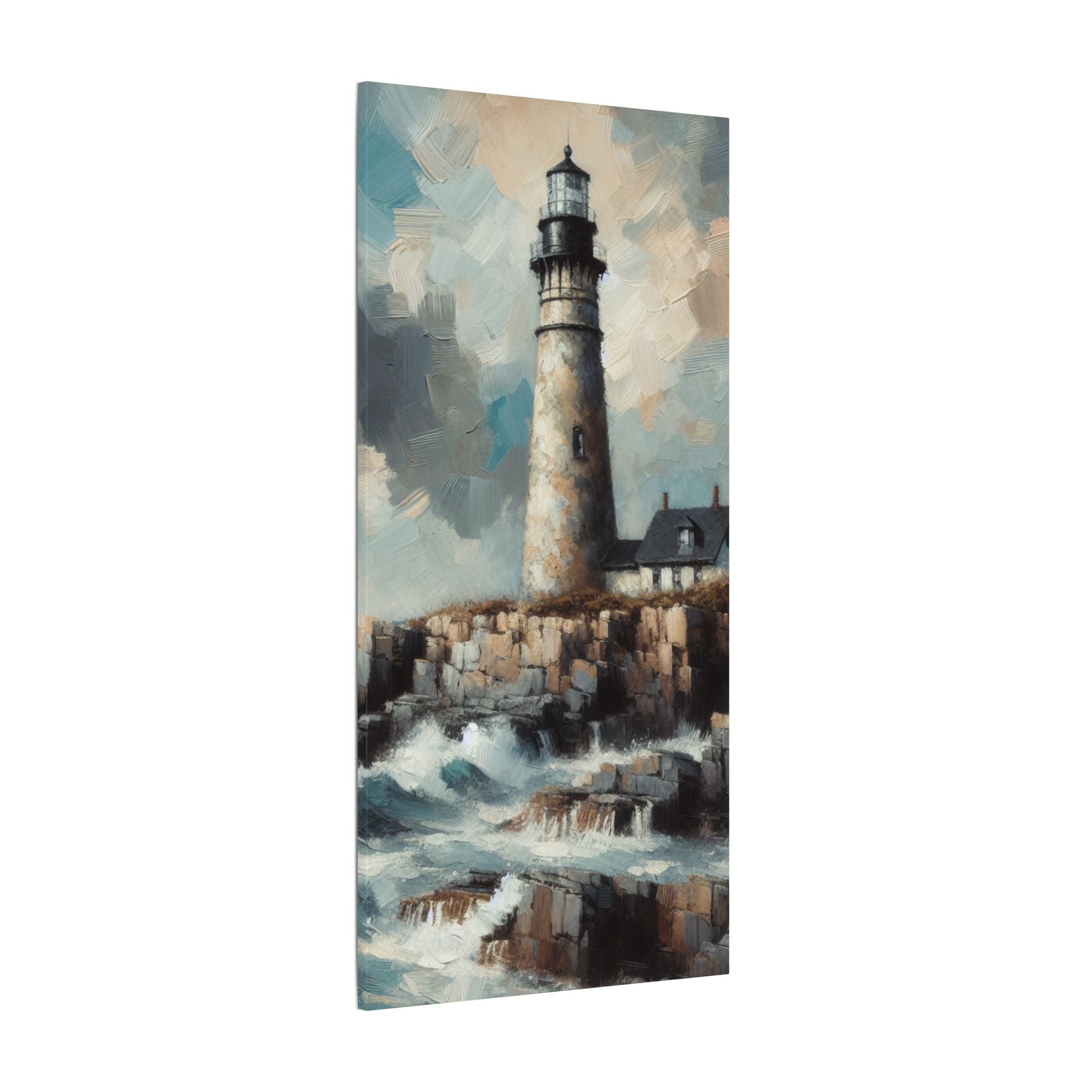 Lighthouse Sentinel Coastal Canvas