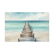 Weathered Dock Seascape Canvas