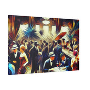 Hush Haven 1920s Retro Speakeasy Bar Art Canvas