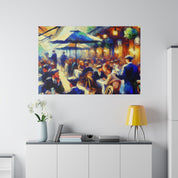 Mocha Swirl Symphony Cafe Artwork Canvas