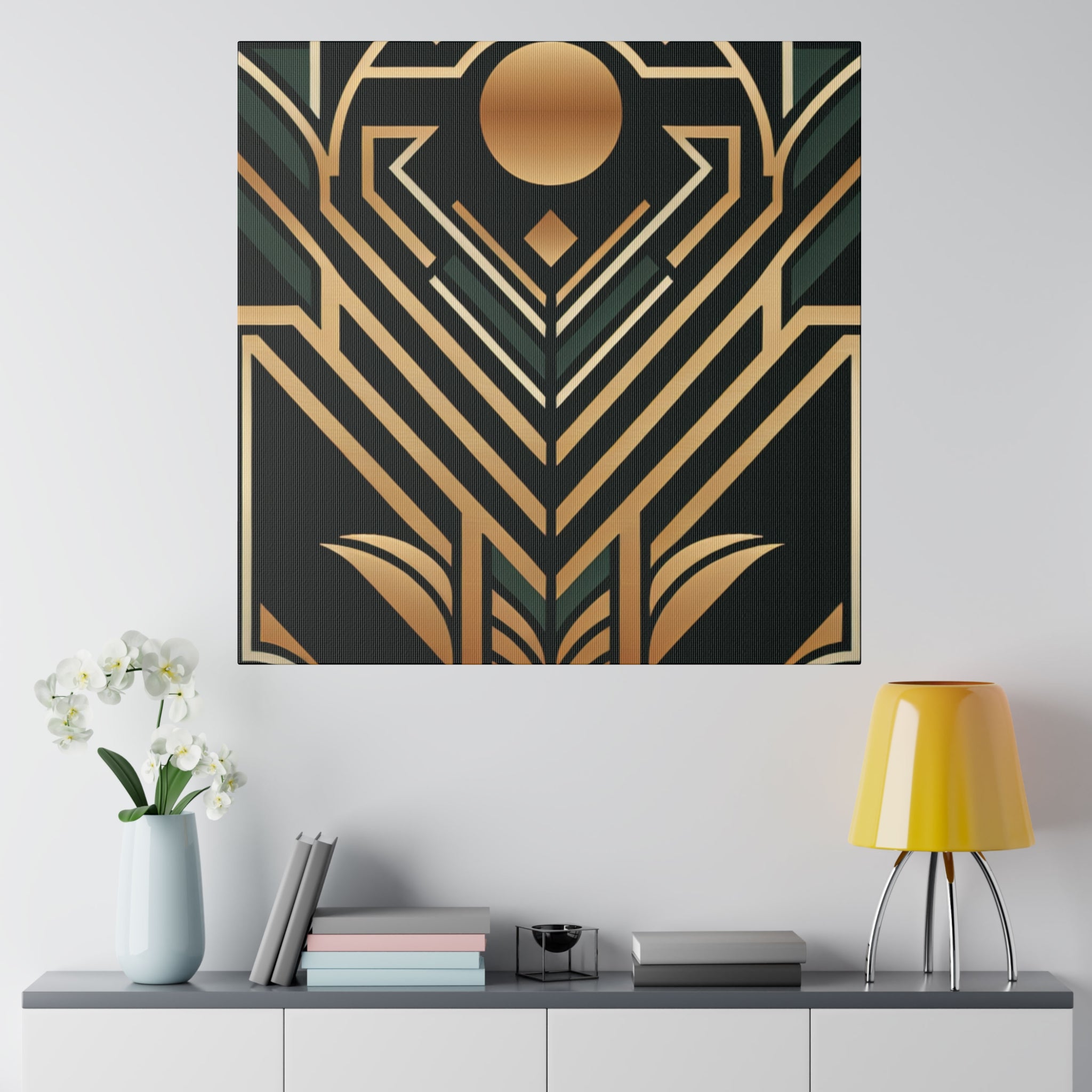 Deco Elegance Symphony Art Deco Wall Art Canvas