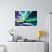 Aurora Winter Dream Northern Lights Painting Canvas