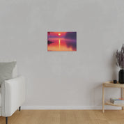 Dawn's Radiant Embrace Sunrise Painting Canvas