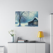 Snow Mystery of Yesteryears Winter Painting Canvas