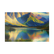 Peak Mountain Symphony Mountain Landscape Painting Canvas