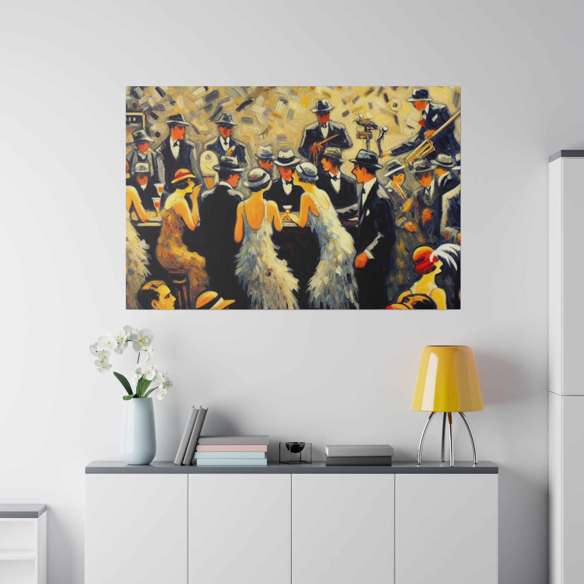 Prohibition Secret Haven Retro Speakeasy Bar Art Canvas