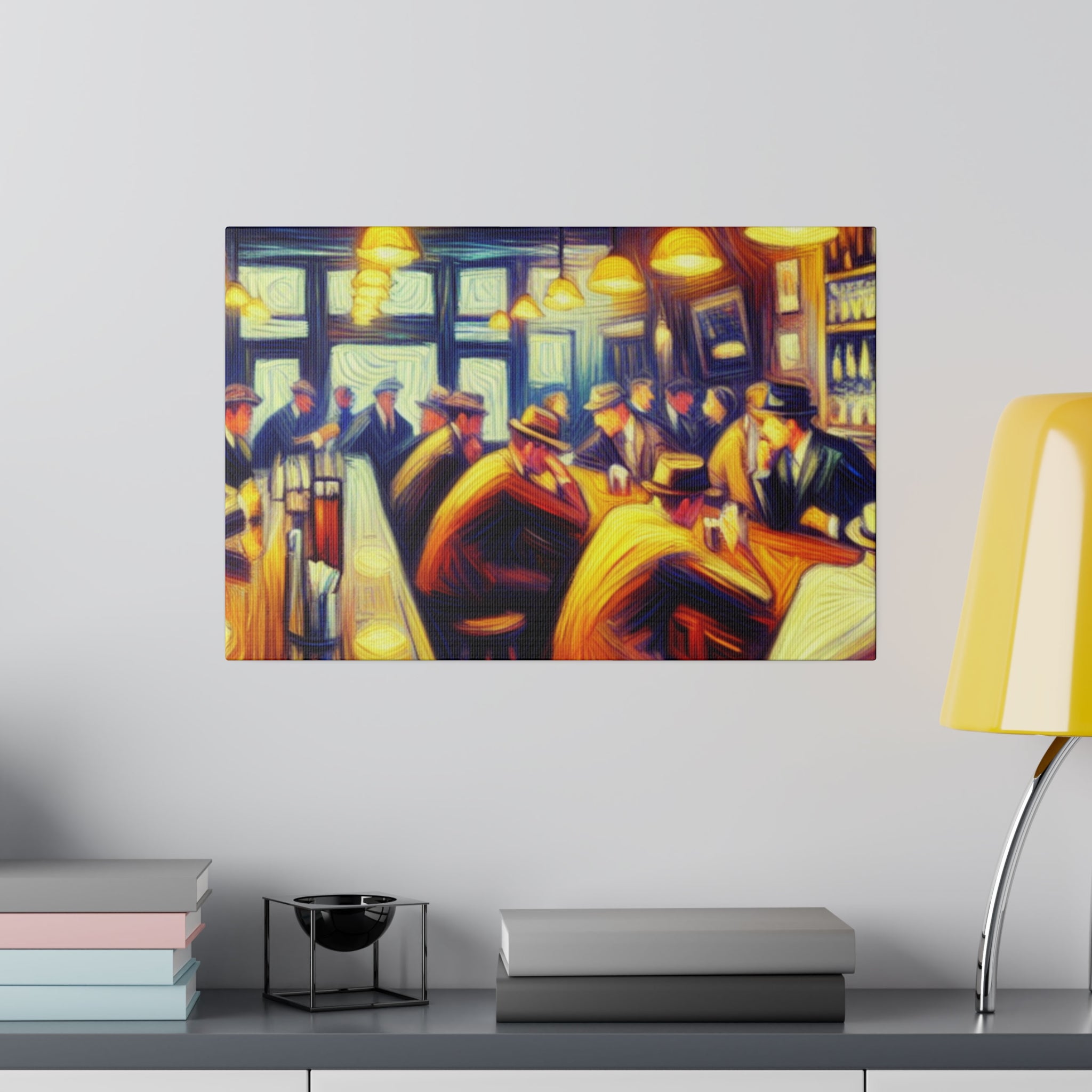 1950s 6pm Weekday Retro Bar Art Canvas