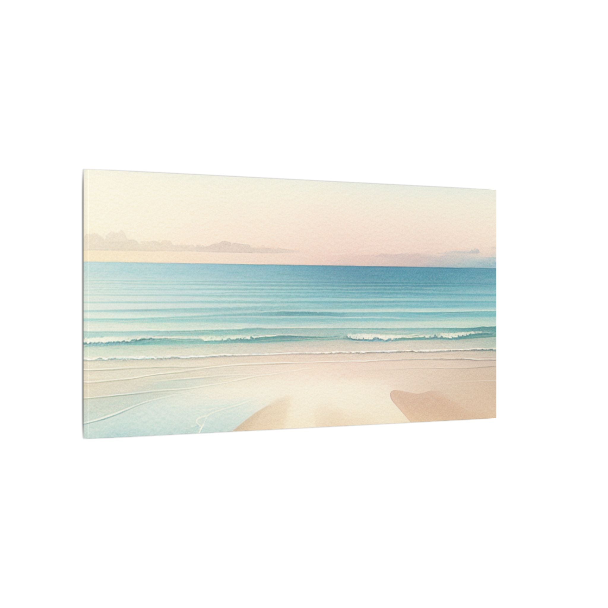 Minimalist Beach Watercolor Canvas