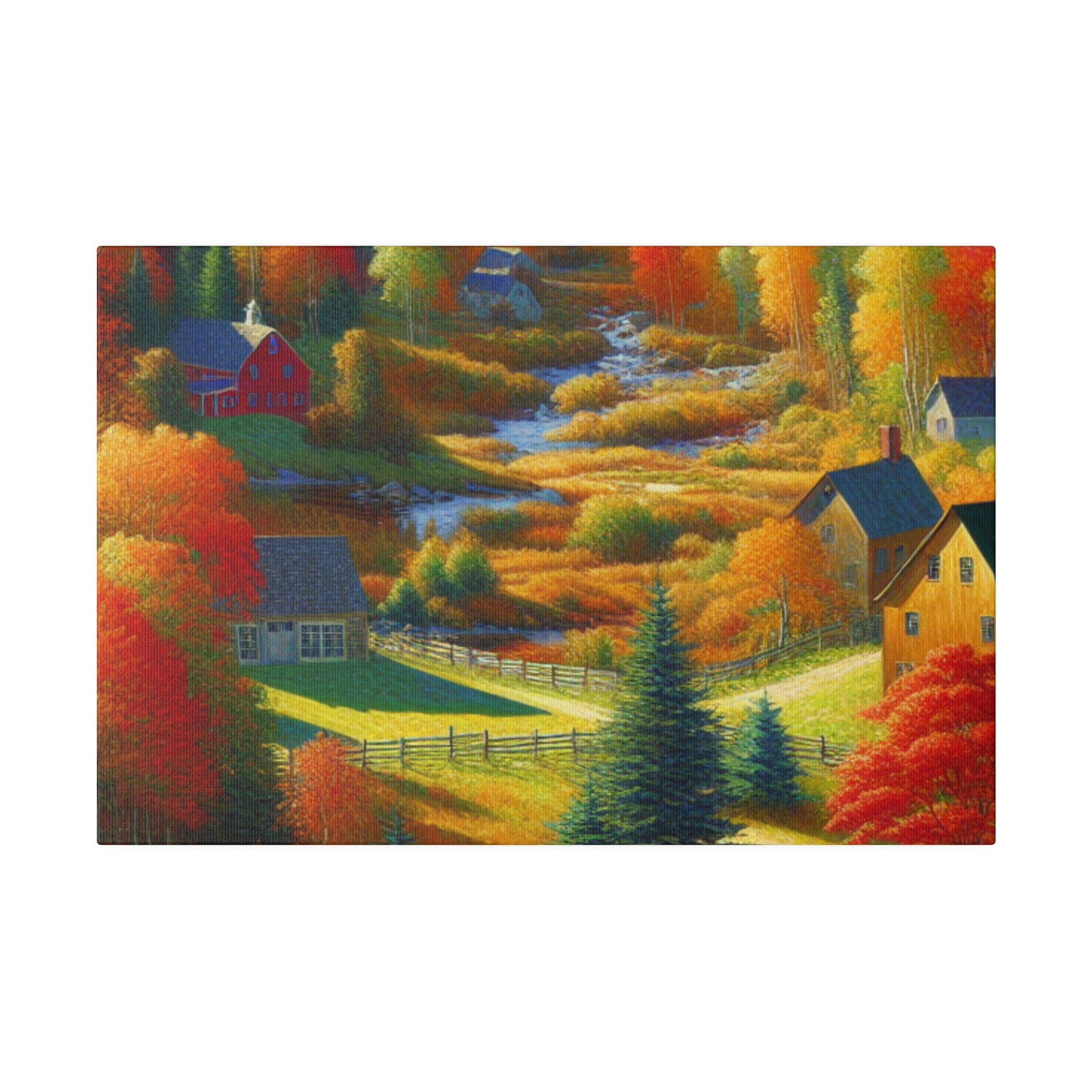 Autumn Embrace Radiance Fall Painting Canvas