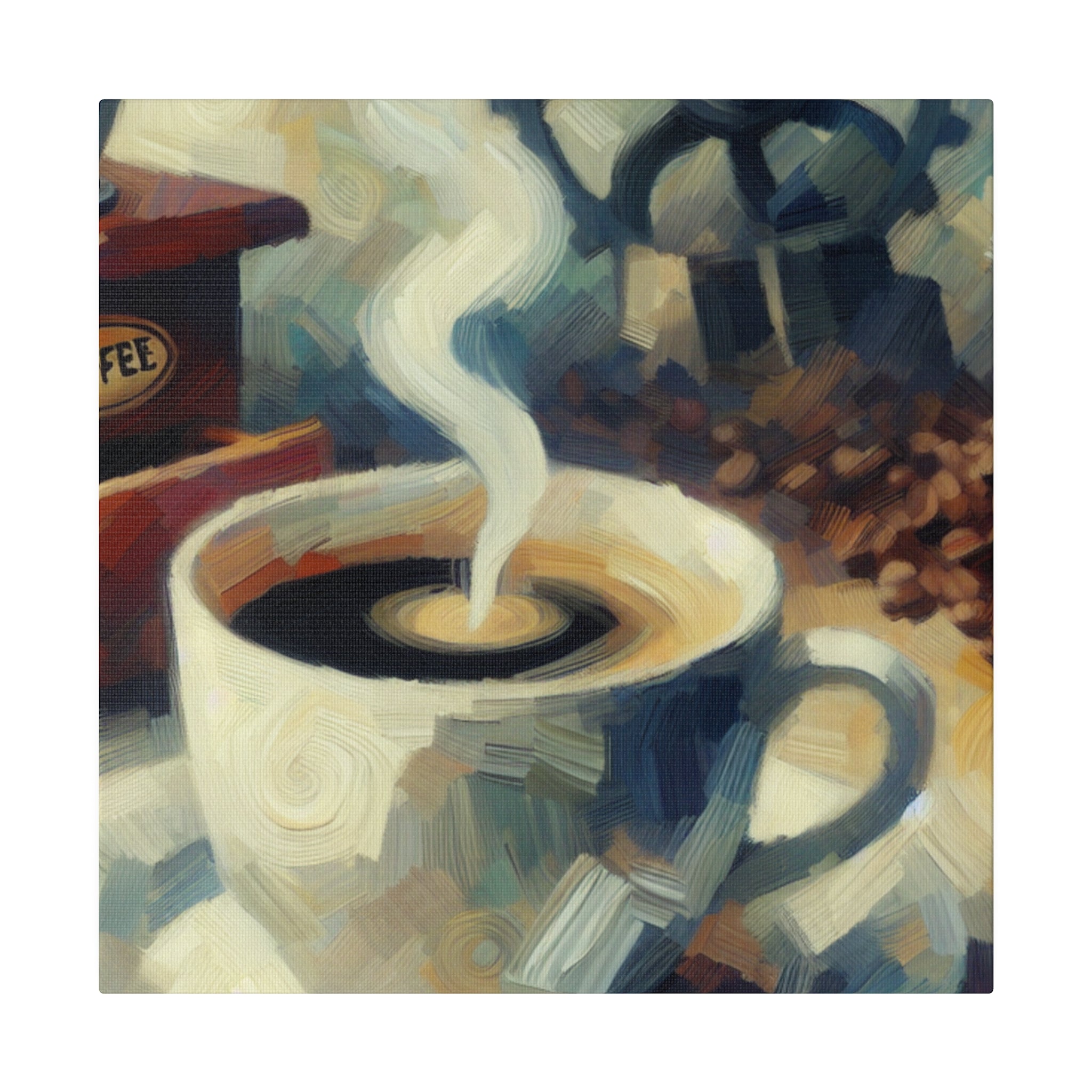 Rustic Craft Coffee Artwork Coffee Painting Canvas