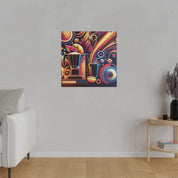 Art Deco Cafe Coffee Shop Decor Canvas